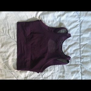 🌷Lululemon Burgundy Cropped Training Tank🌷